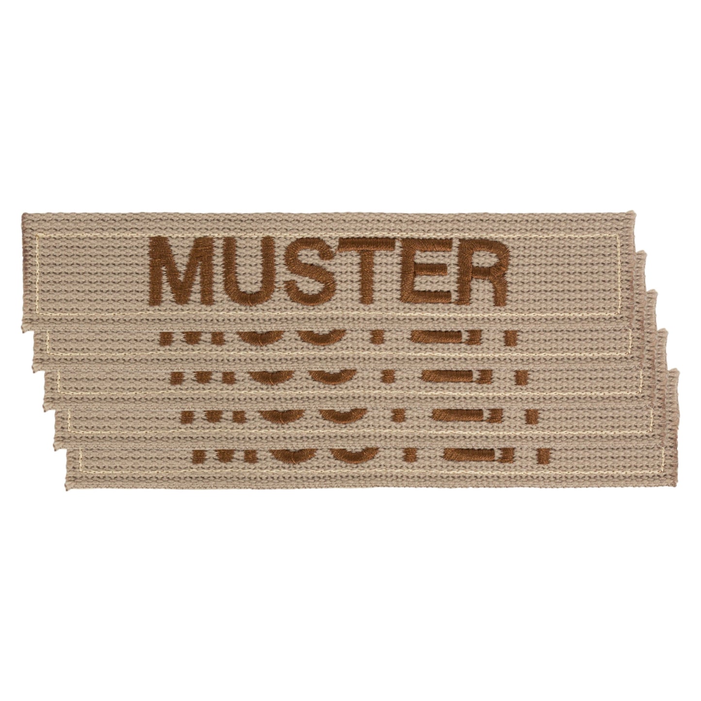 Bandes patronymiques lot de 5 kaki marron
