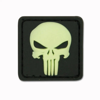 Patch 3D Punisher Skull phosphorescent