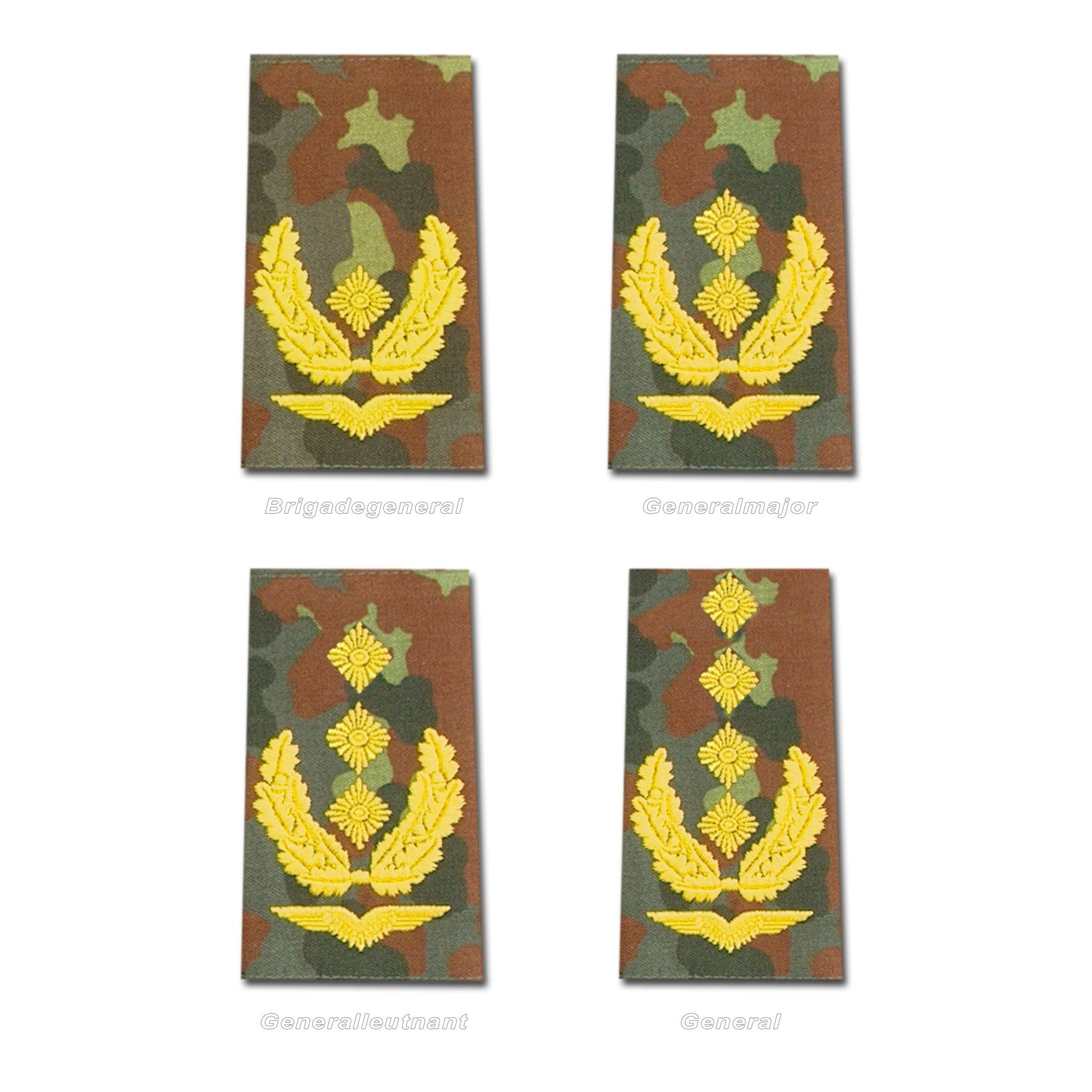 Grades allemands en tissu Armée de l'Air /blanc