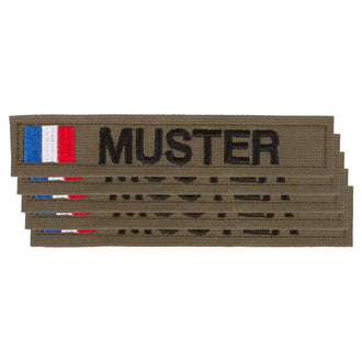 Bandes patronymiques lot de 5 avec drapeau olive