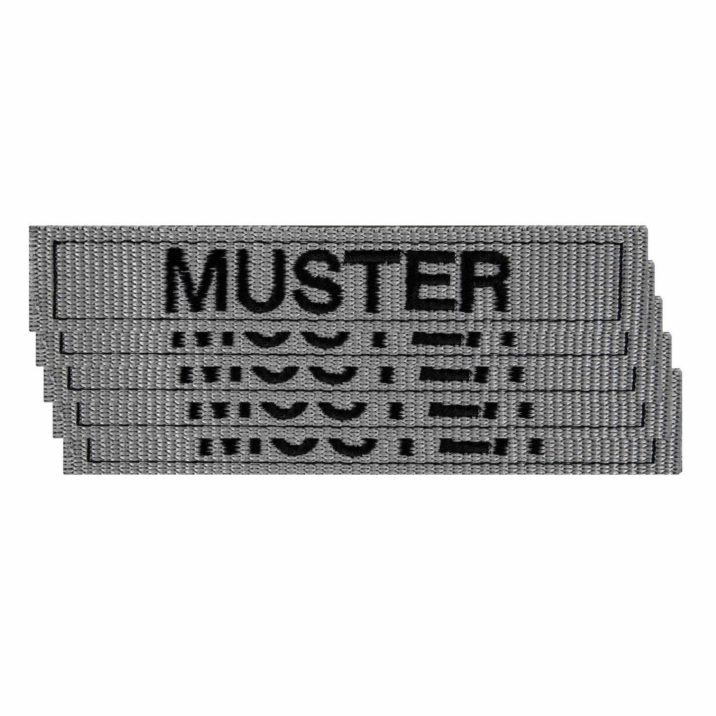 Bandes patronymiques lot de 5 gris noir