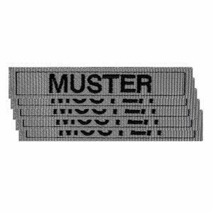 Bandes patronymiques lot de 5 gris noir