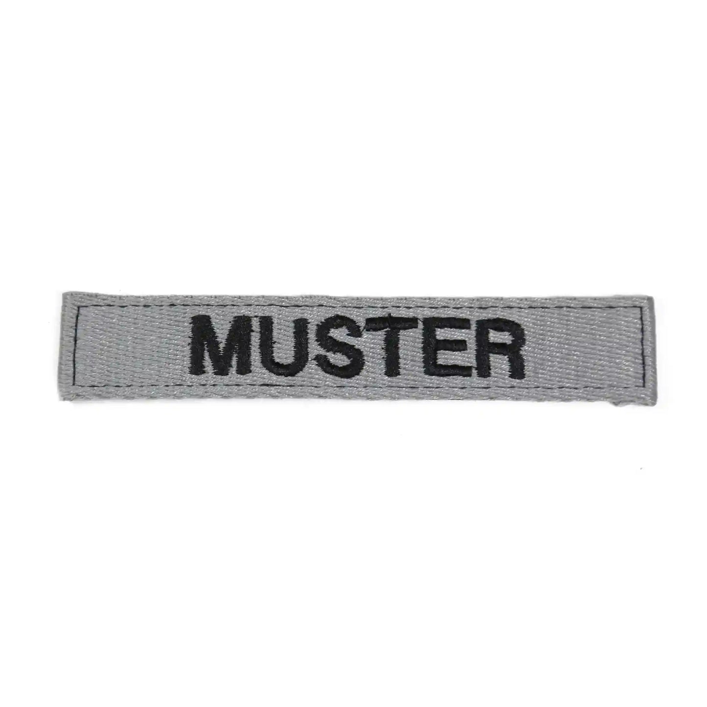 Bandes patronymiques lot de 5 gris brodé sur textile