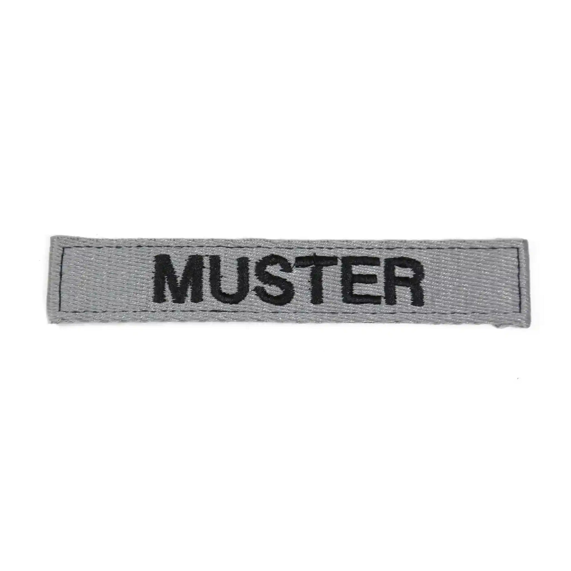Bandes patronymiques lot de 5 gris brodé sur textile