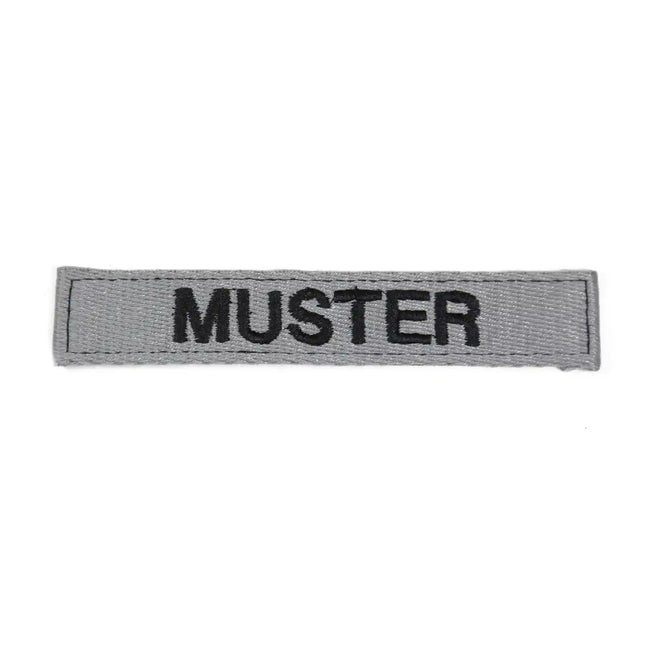 Bandes patronymiques lot de 5 gris brodé sur textile