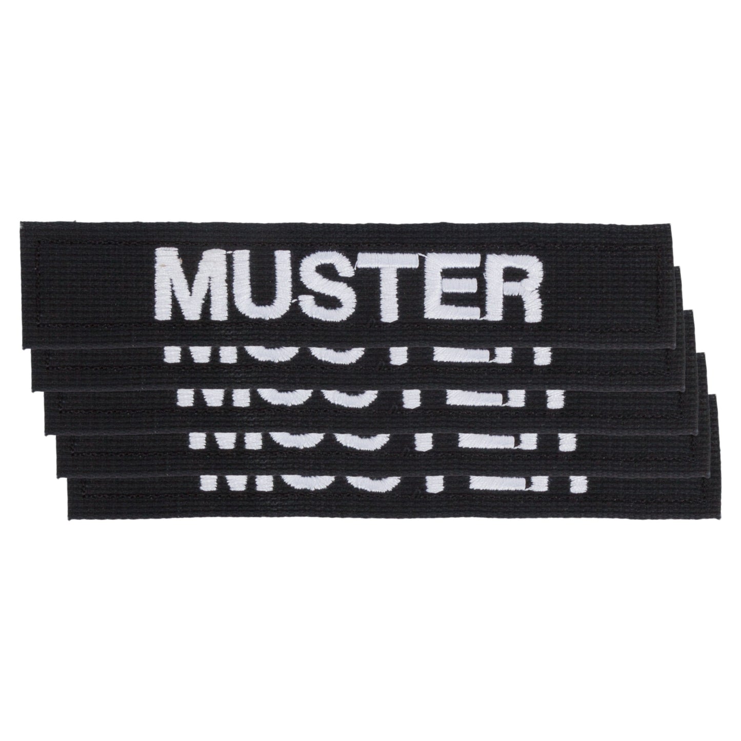 Bandes patronymiques lot de 5 noir blanc