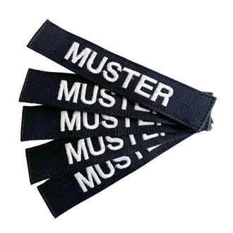 Bandes patronymiques lot de 5 noir