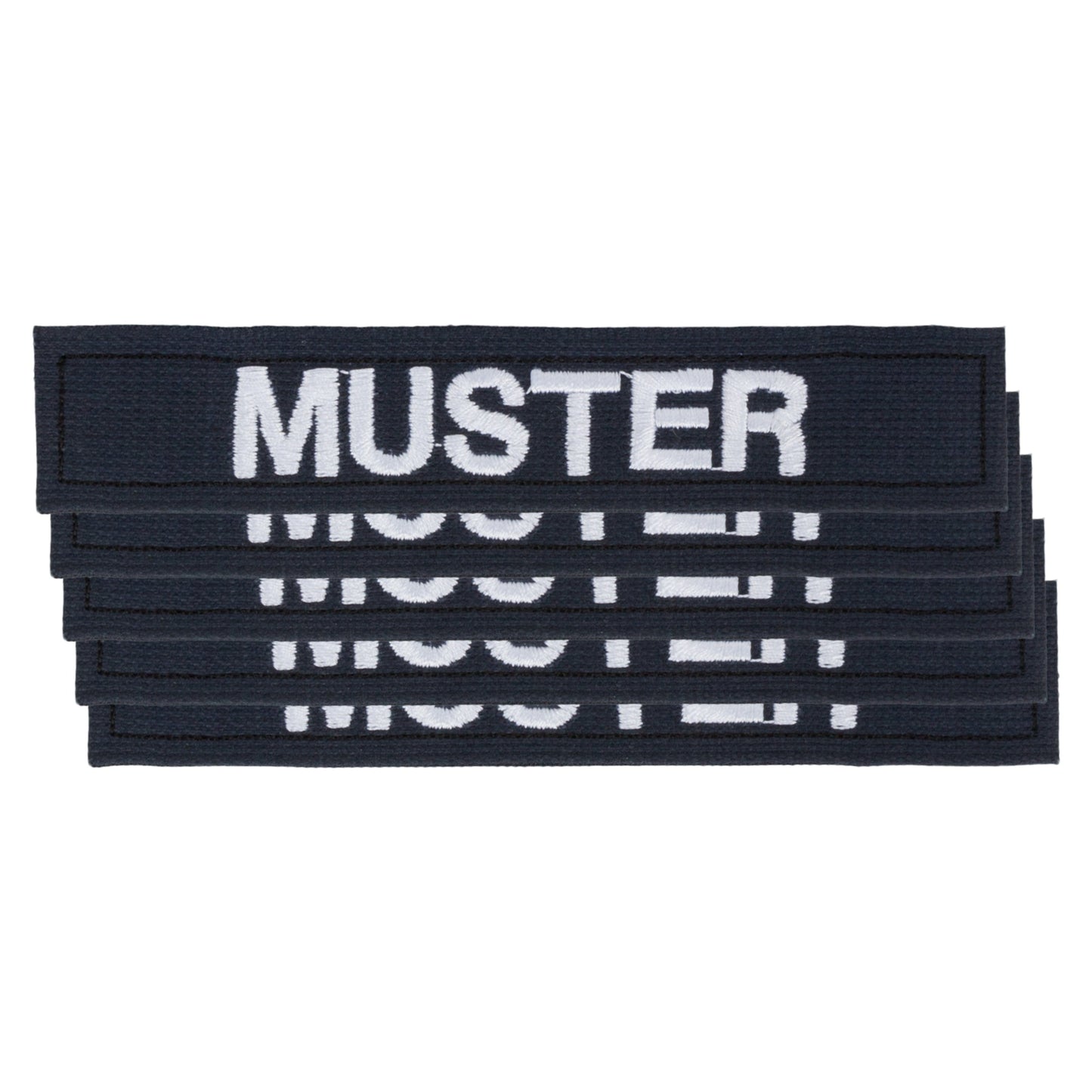 Bandes patronymiques lot de 5 bleu blanc