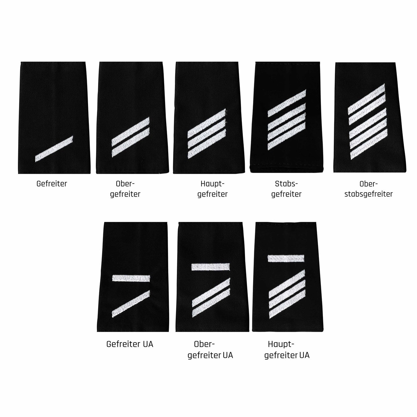Grades allemands en tissu /blanc