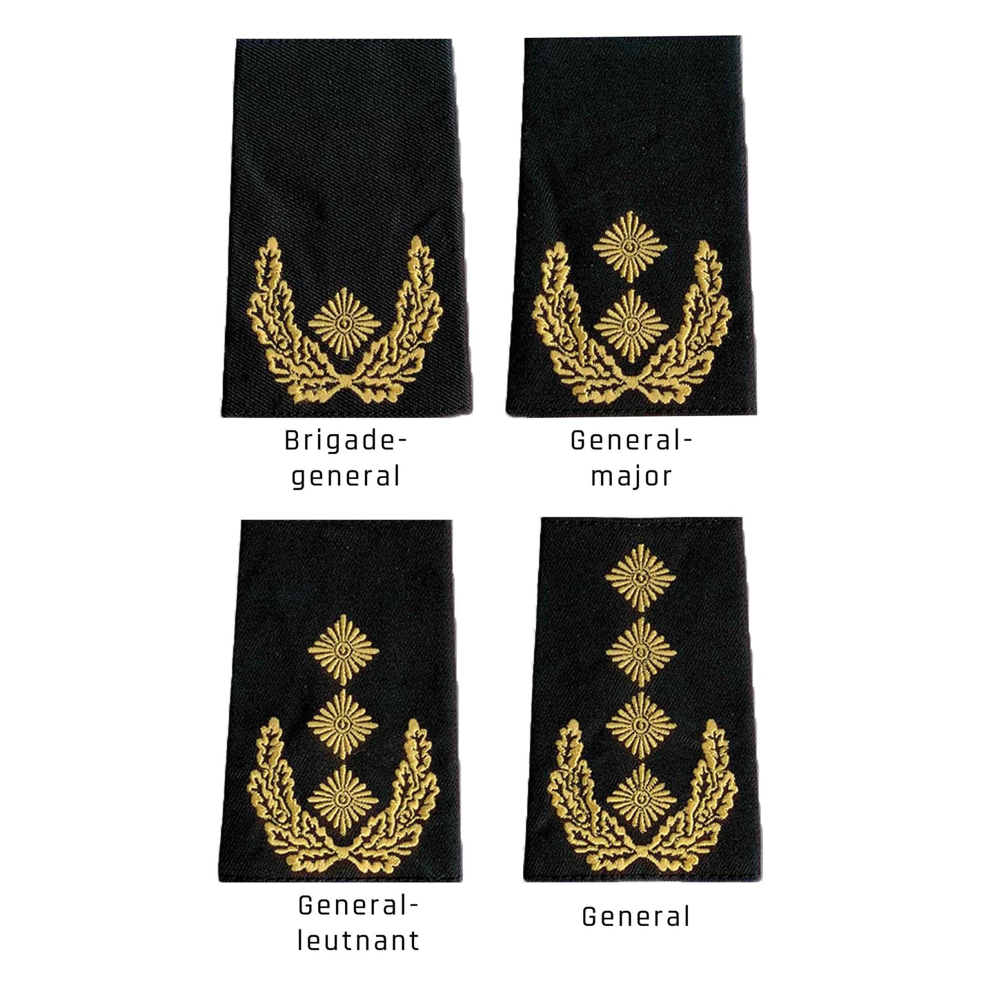 Grades allemands en tissu /blanc