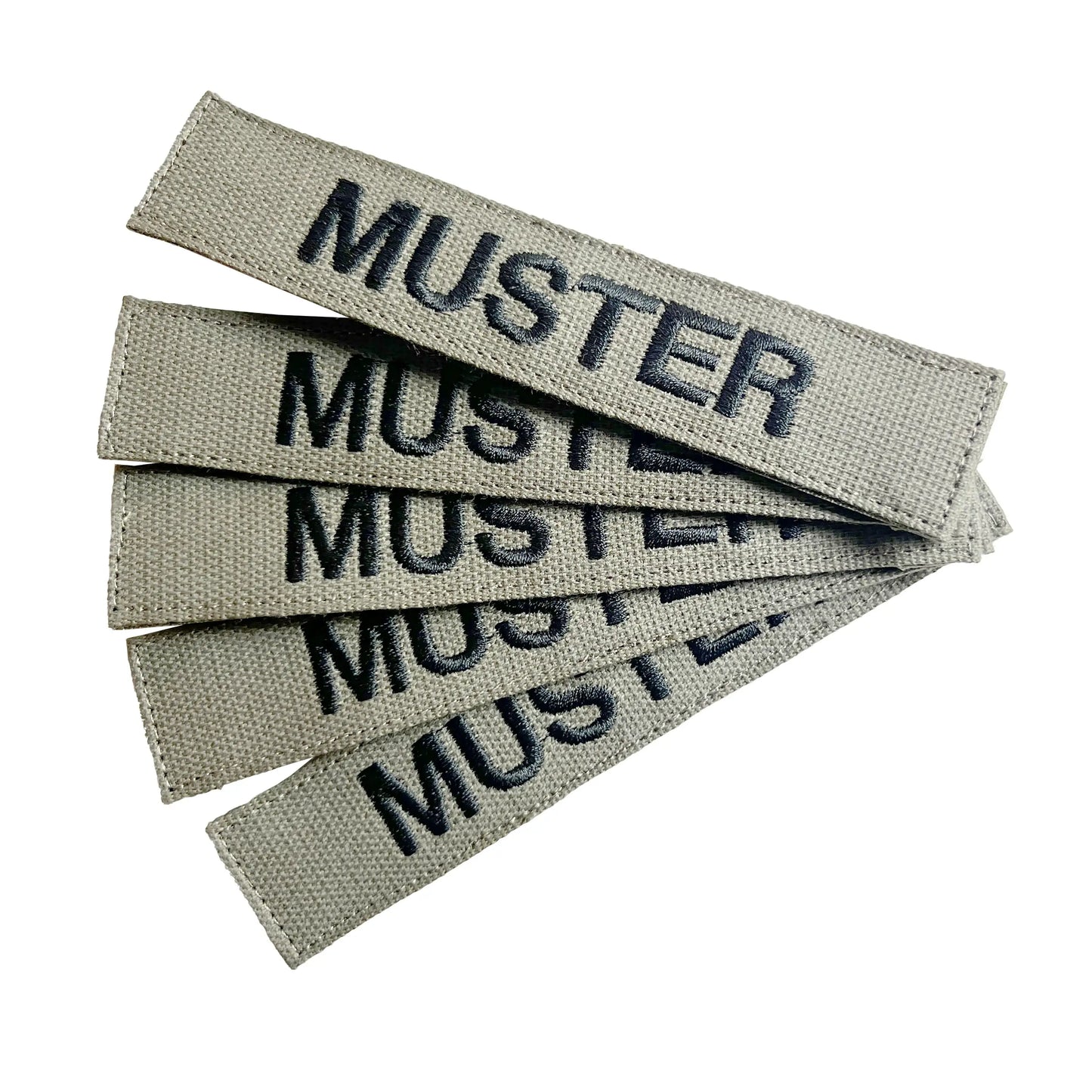 Bandes patronymiques lot de 5 Foliage brodées sur textile