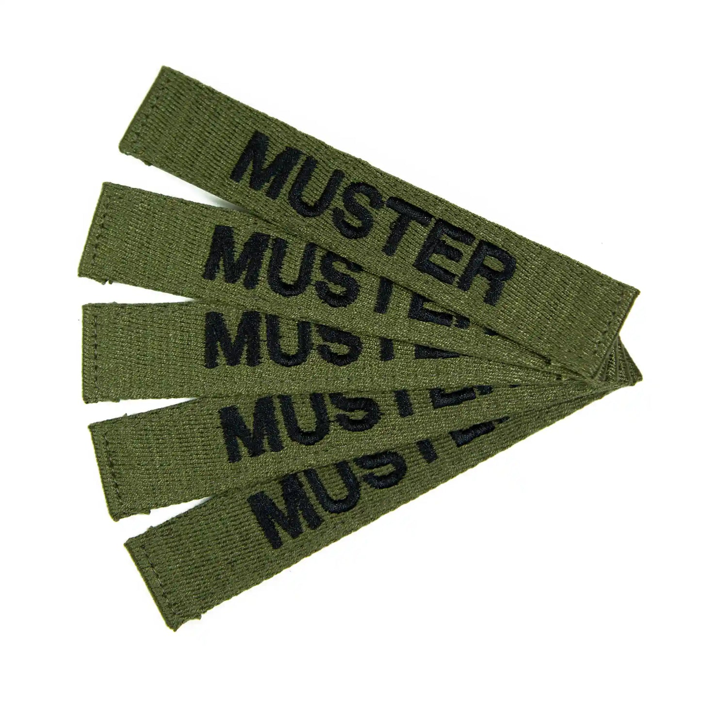 Bandes patronymiques lot de 5 Foliage brodées sur textile