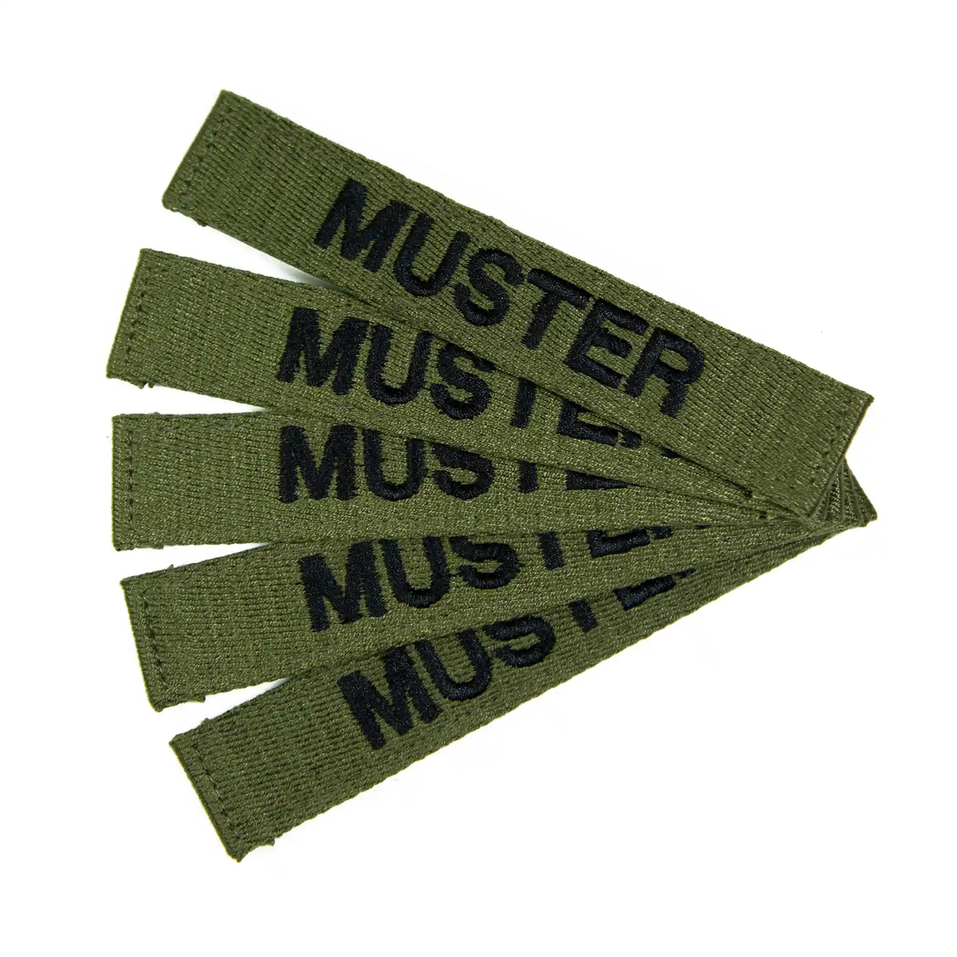 Bandes patronymiques lot de 5 Foliage brodées sur textile