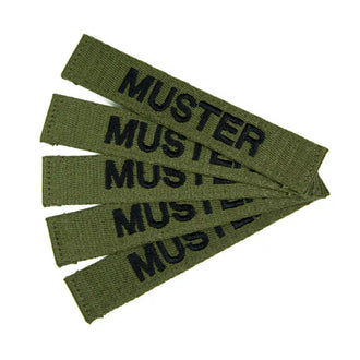 Bandes patronymiques lot de 5 Foliage brodées sur textile