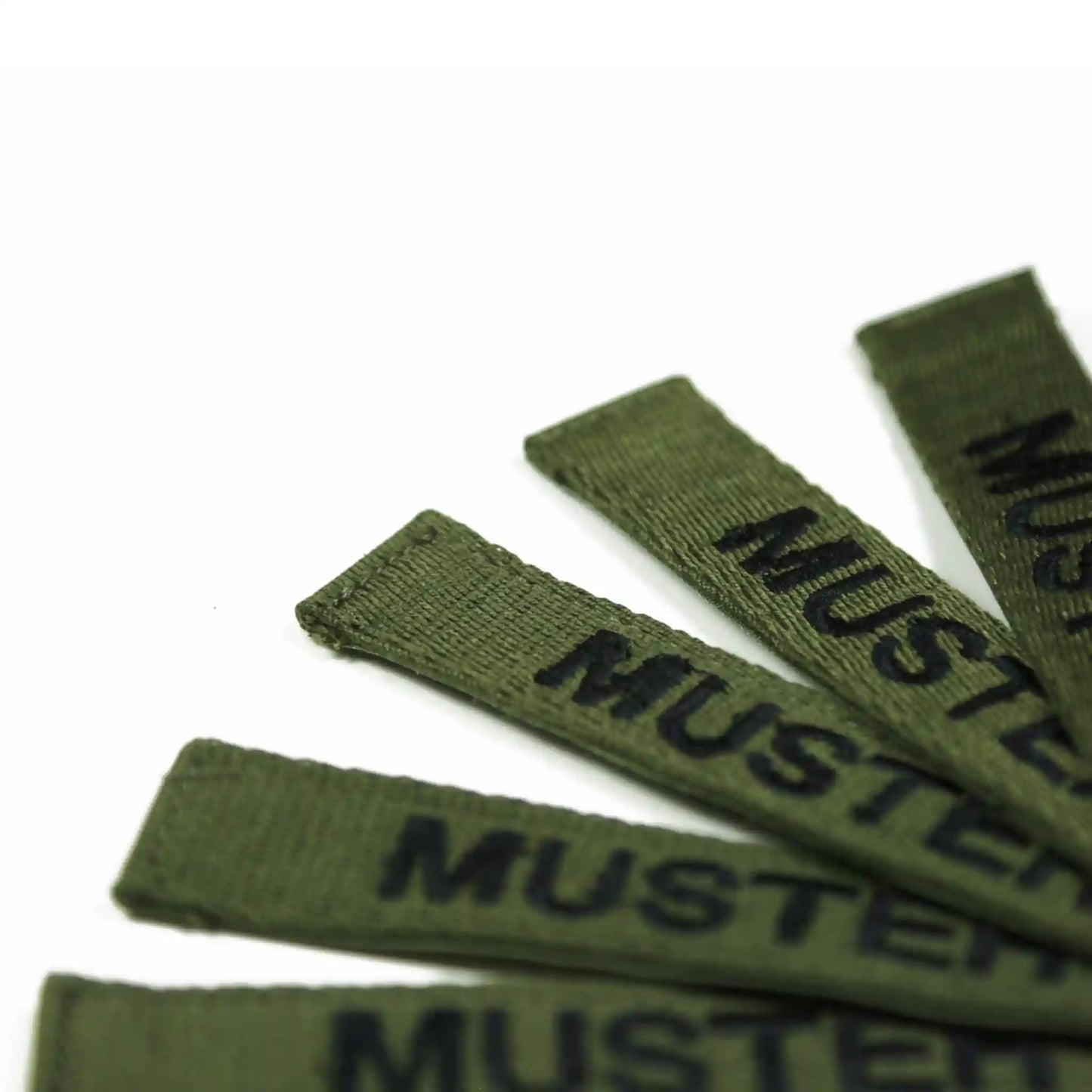 Bandes patronymiques lot de 5 Foliage brodées sur textile