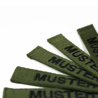 Bandes patronymiques lot de 5 Foliage brodées sur textile