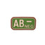 Patch 3D groupe sanguin swat