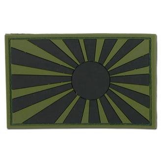 Patch 3D drapeau de guerre japonais olive/noir