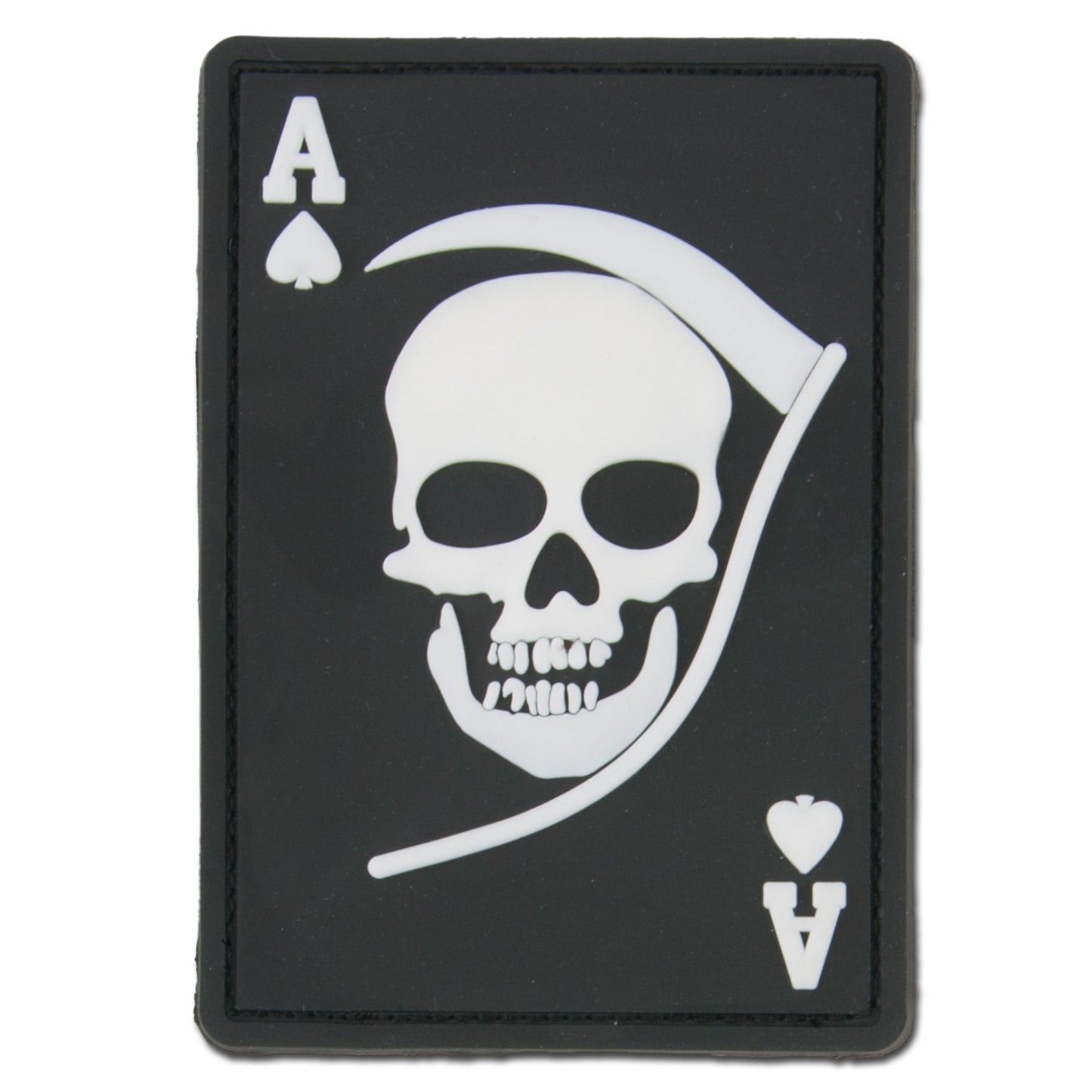 Patch 3D Death Ace /blanc