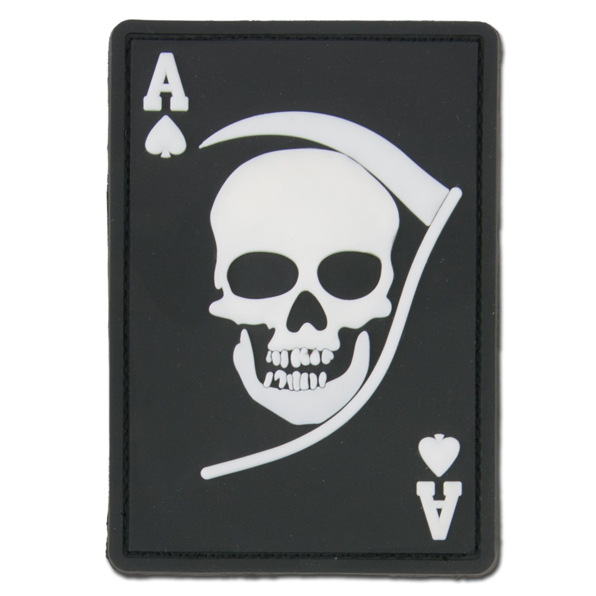 Patch 3D Death Ace /blanc
