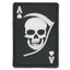 Patch 3D Death Ace /blanc