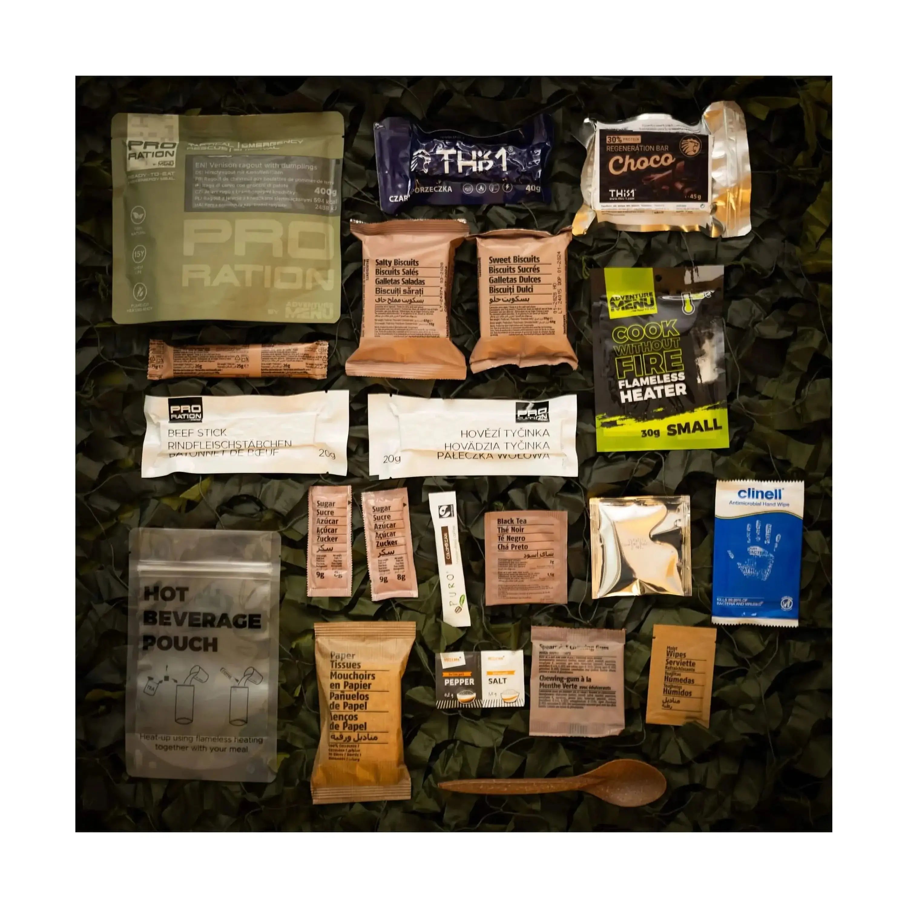 Ration d’une demi-journée Ultimate Tactical Ration Half Day menu 4