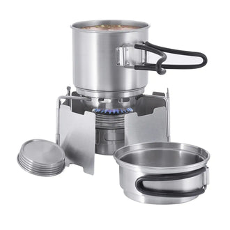 Set de cuisson compact Alcohol Burner Set