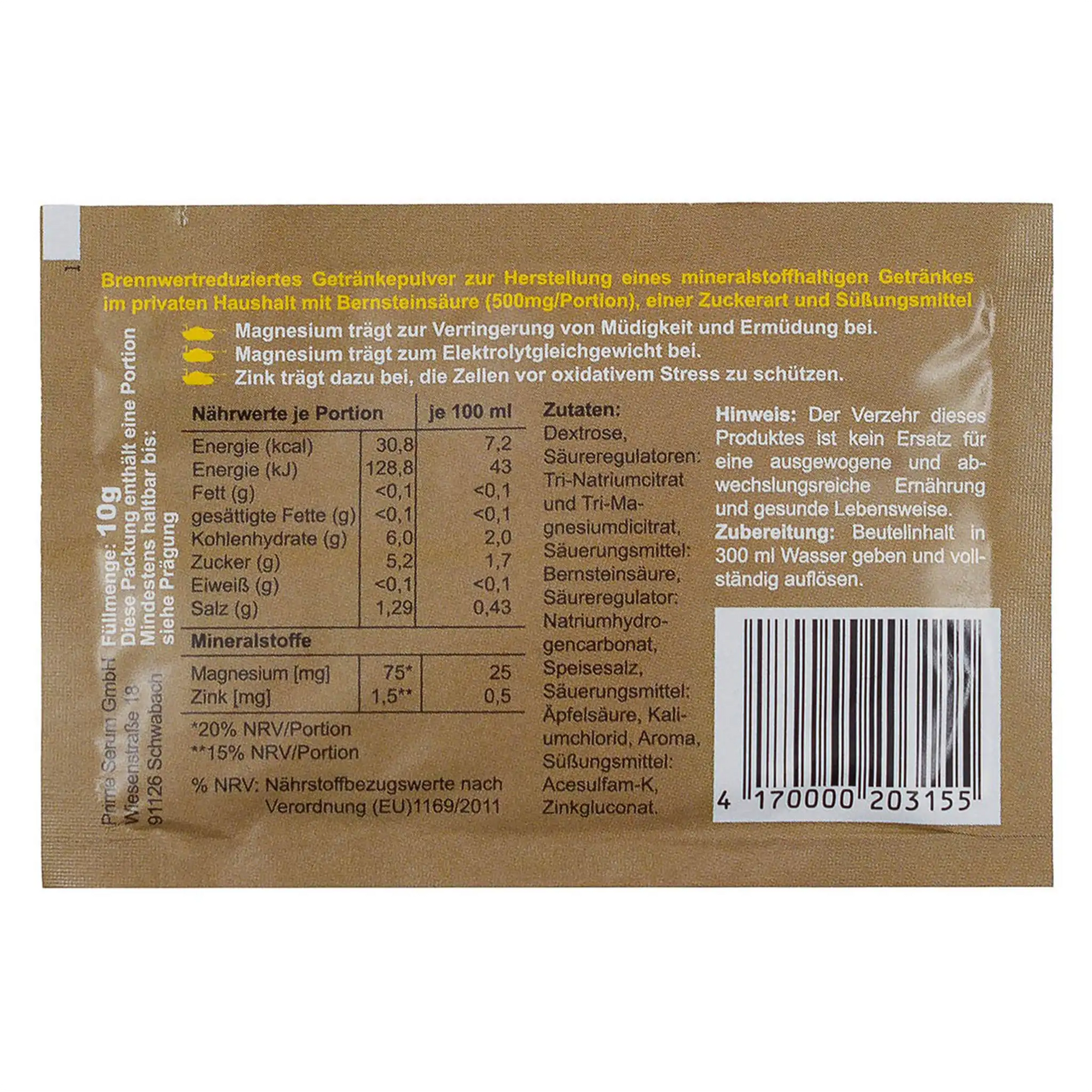 MFH Getränkepulver Granatenbrause 10 g - ASMC