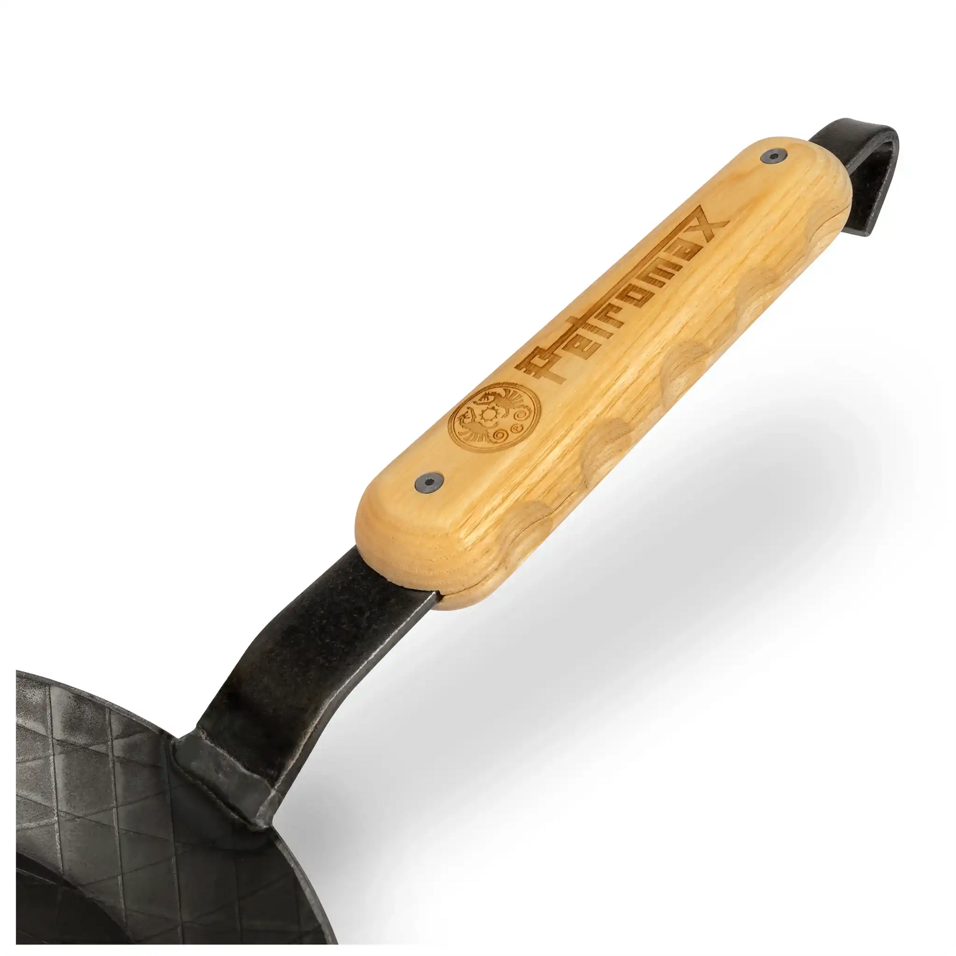 Manche en bois pour poêles en fer forgé