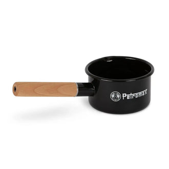 Casserole à manche en émail