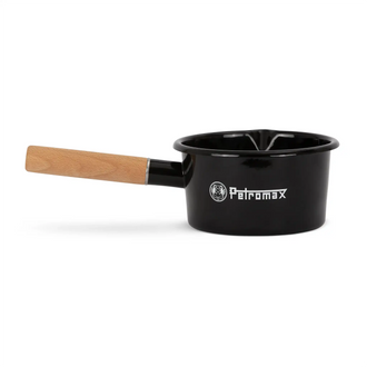 Casserole à manche en émail