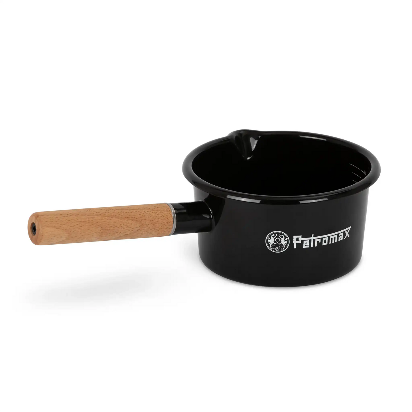 Casserole à manche en émail