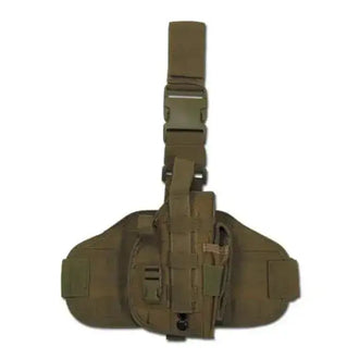 Holster de cuisse pour pistolet MOLLE droit coyote tan