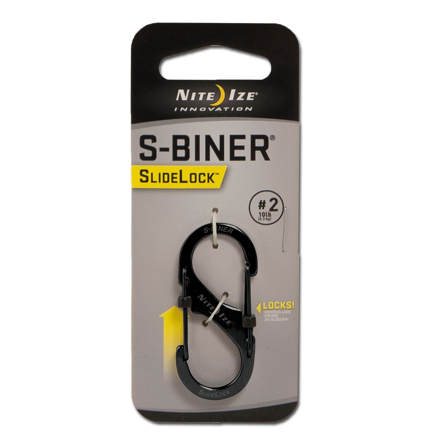 Mousqueton S-Biner SlideLock T. 3 acier inoxydable