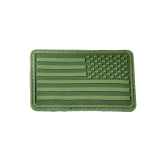 Patch 3D  Drapeau USA inversé OD green