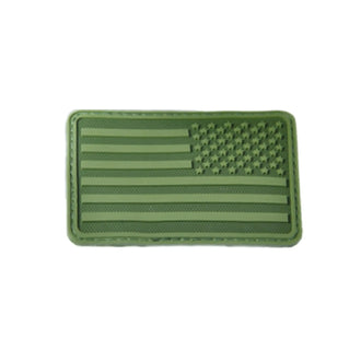 3D-patch drapeau USA droite vert OD