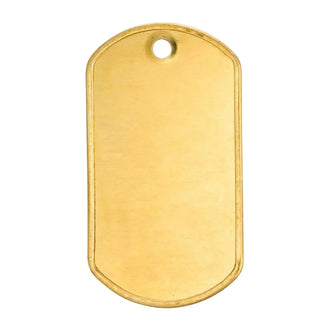 Plaque d’identification US Dog Tag laiton