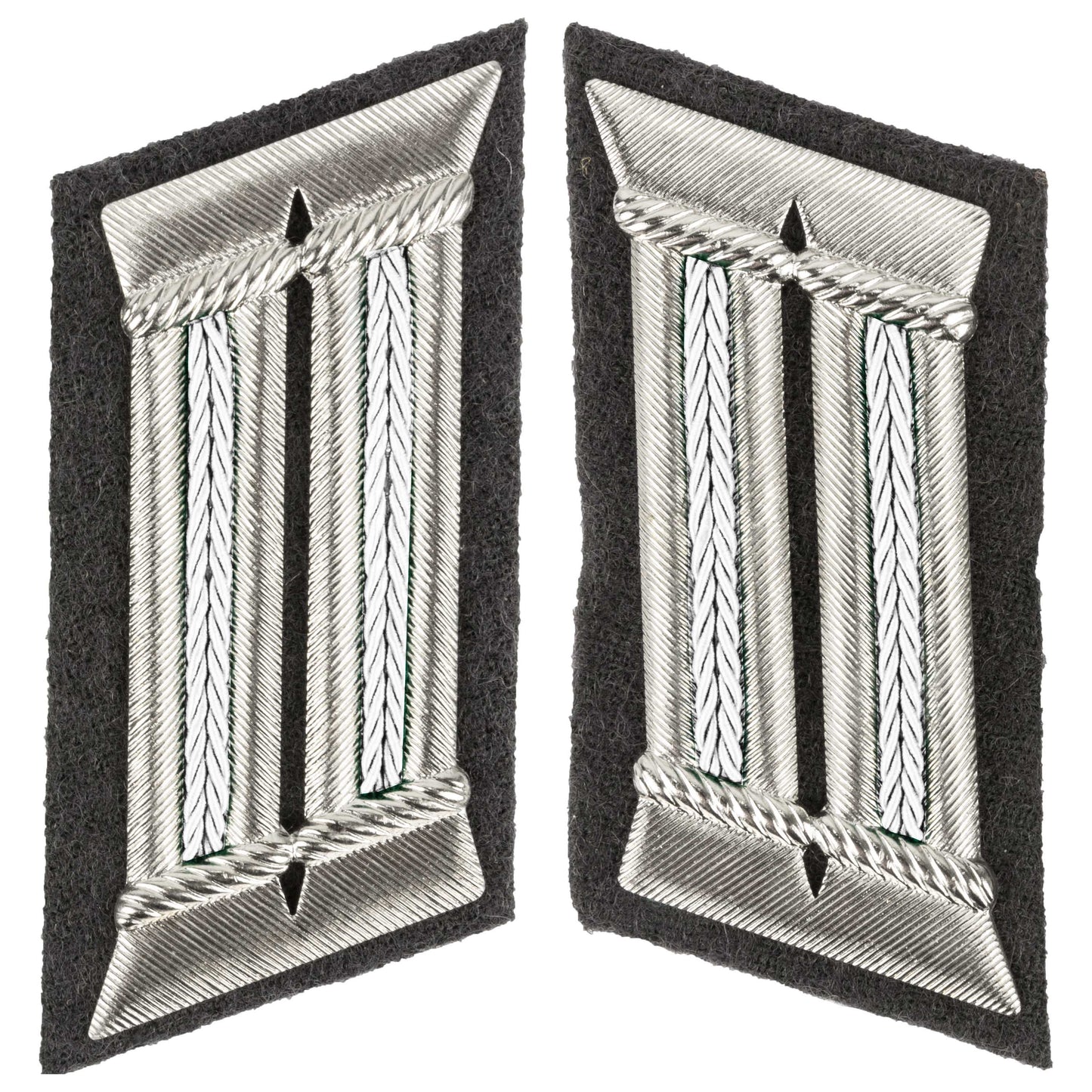 Pattes de col  LaSK Offizier blanc