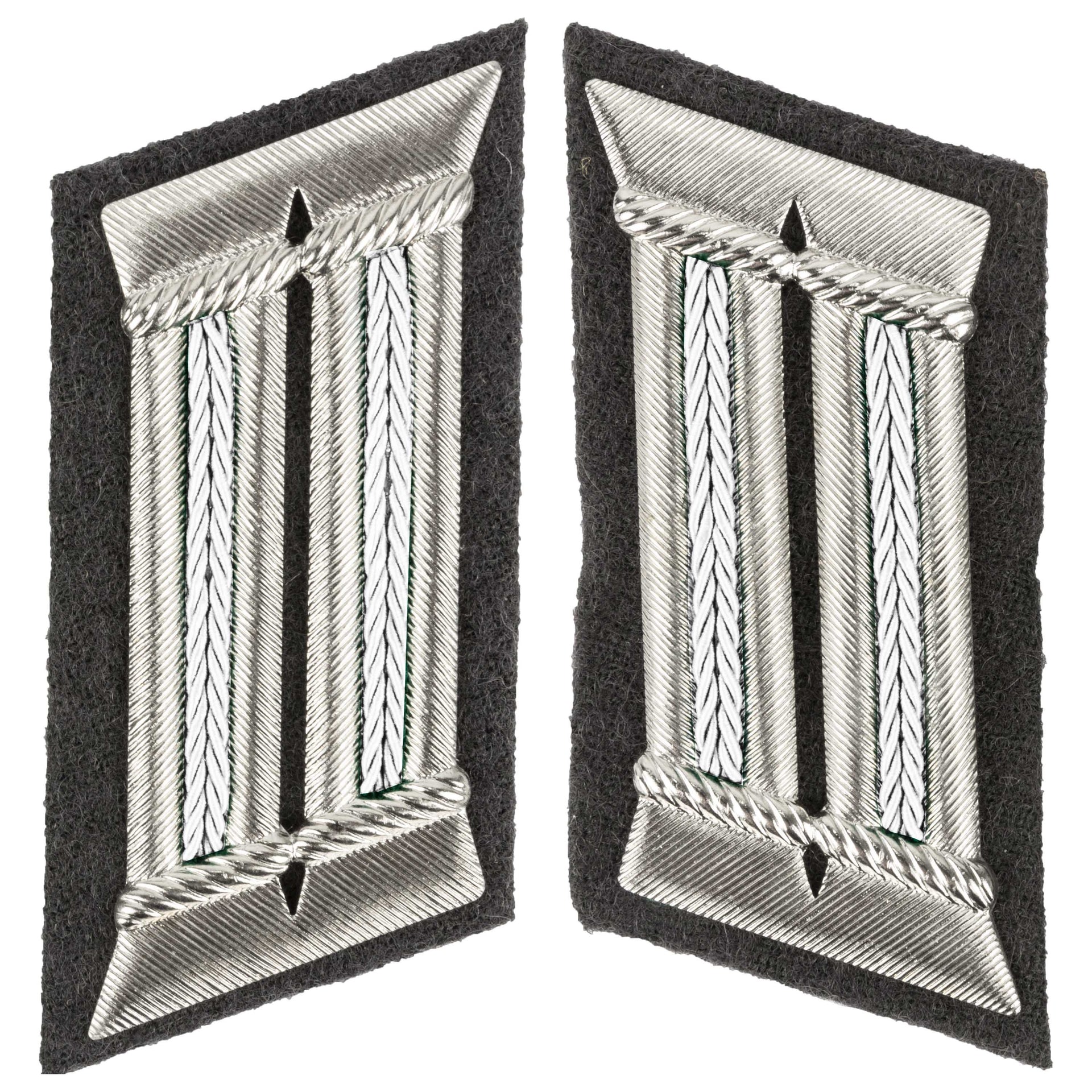 Pattes de col  LaSK Offizier blanc