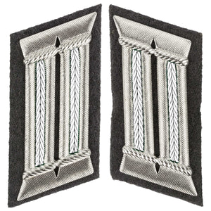 Pattes de col  LaSK Offizier blanc
