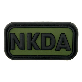 3D Patch NKDA No Known Drug Allergies noir-olive