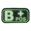 Patch groupe sanguin 3D A Pos -