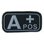 Patch groupe sanguin 3D A Pos -