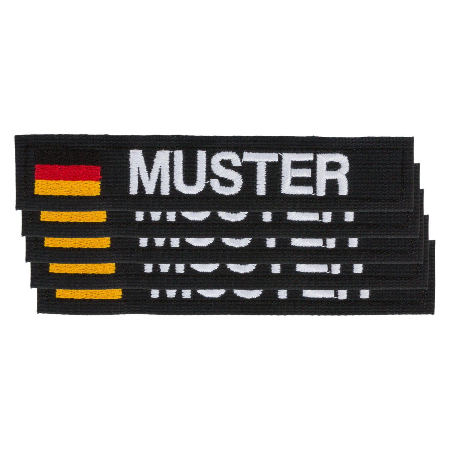 Bandes patronymiques lot de 5 DE noir blanc