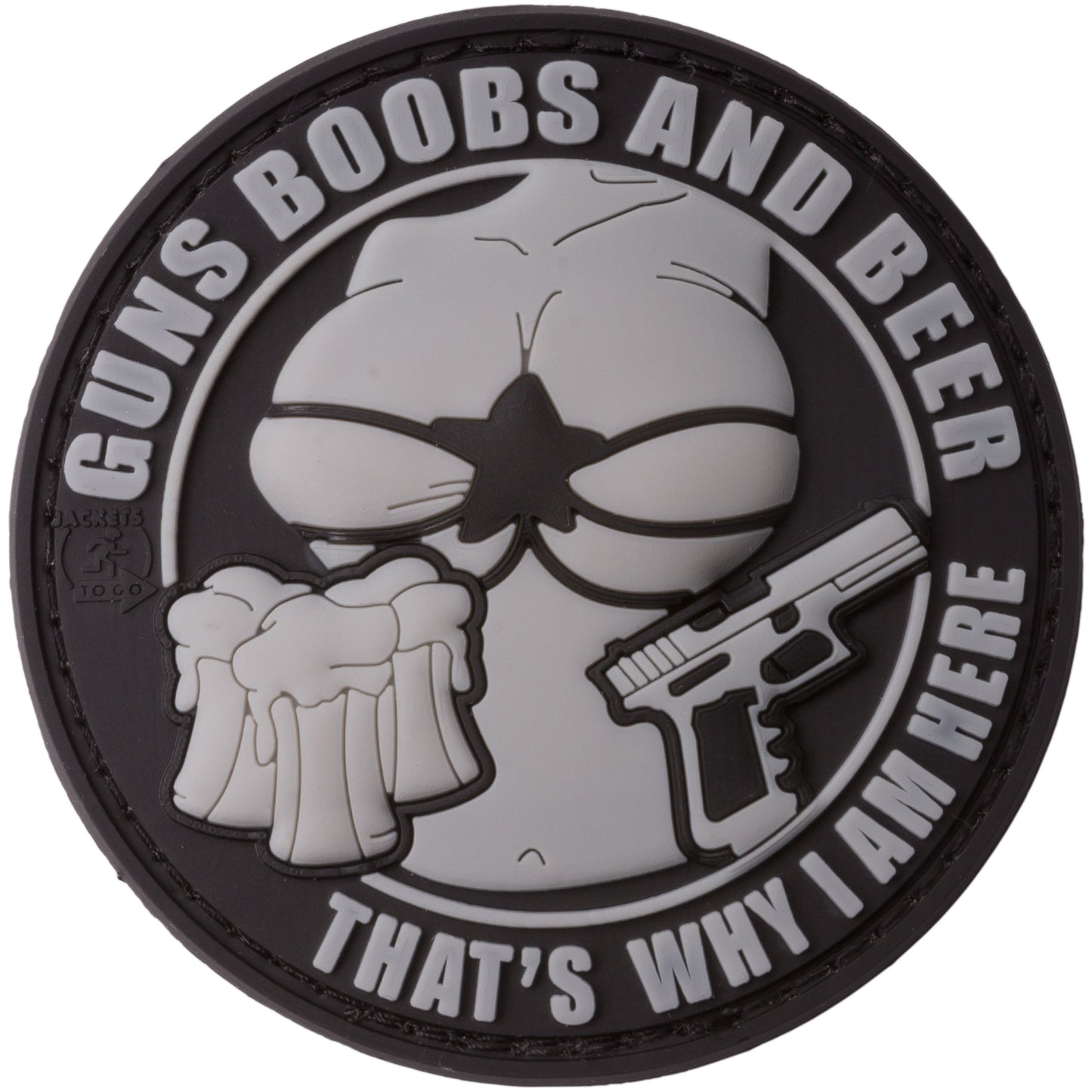 JTG Patch 3D Guns Boobs and Beer