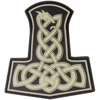 JTG 3D Patch Dragon Thors Hammer phosphorescent