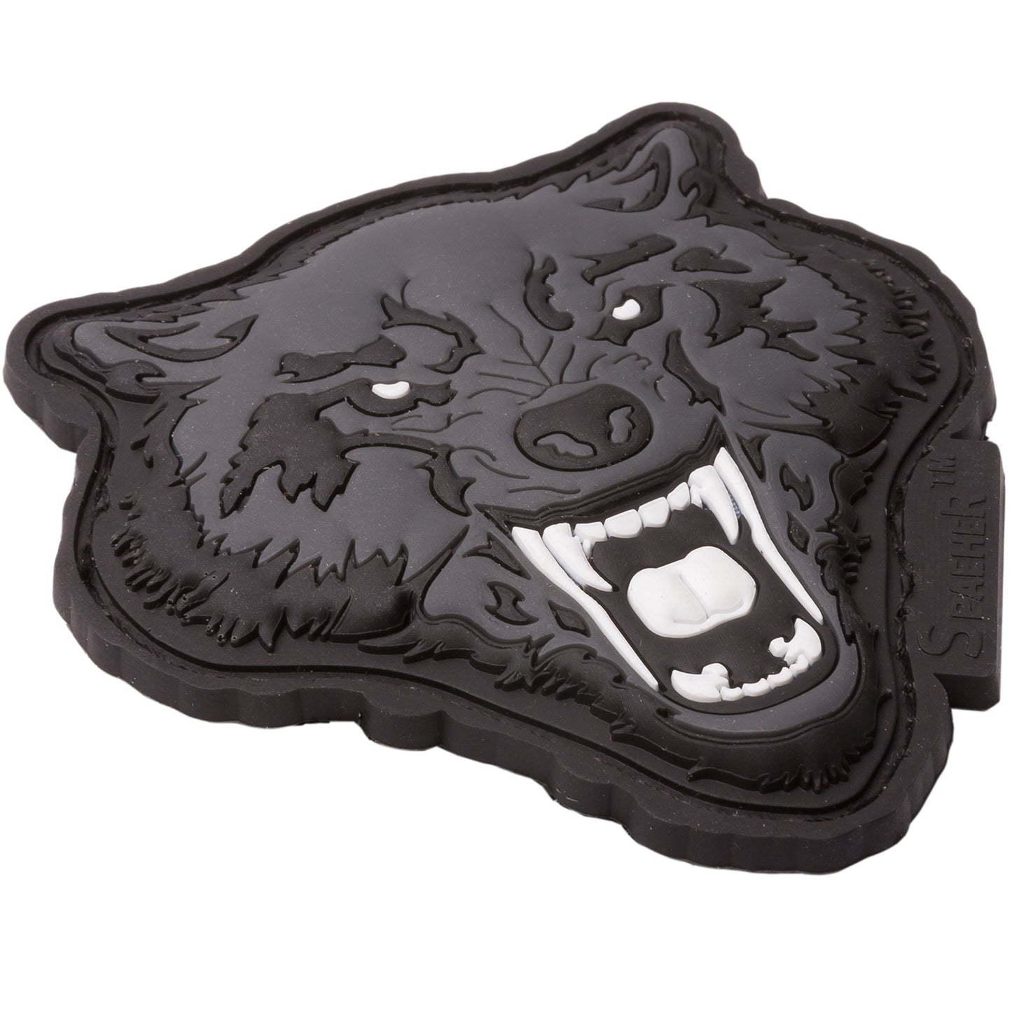 JTG Patch 3D Tête de Loup blanc-