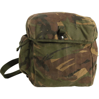 Sac de masque britannique avec sangle camouflé d'occasion