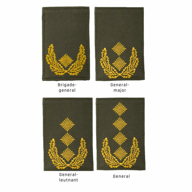 Insigne de grade BW Armée à velcro olive