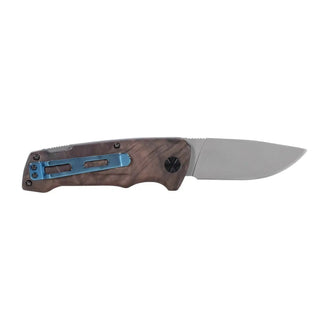 Couteau de poche BWK 2 Blue Wood Knife argenté marron